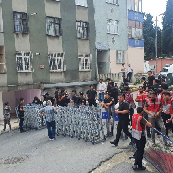 Turkish residents protesting the illegal seizure of their homes.